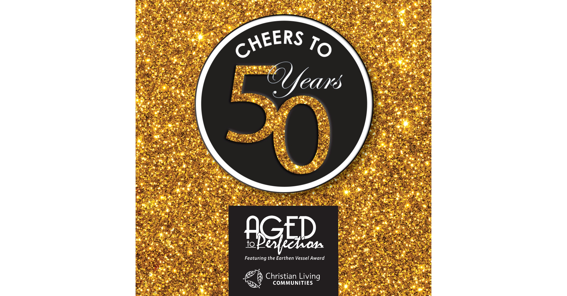 Aged to Perfection event graphic - Cheers to 50 Years