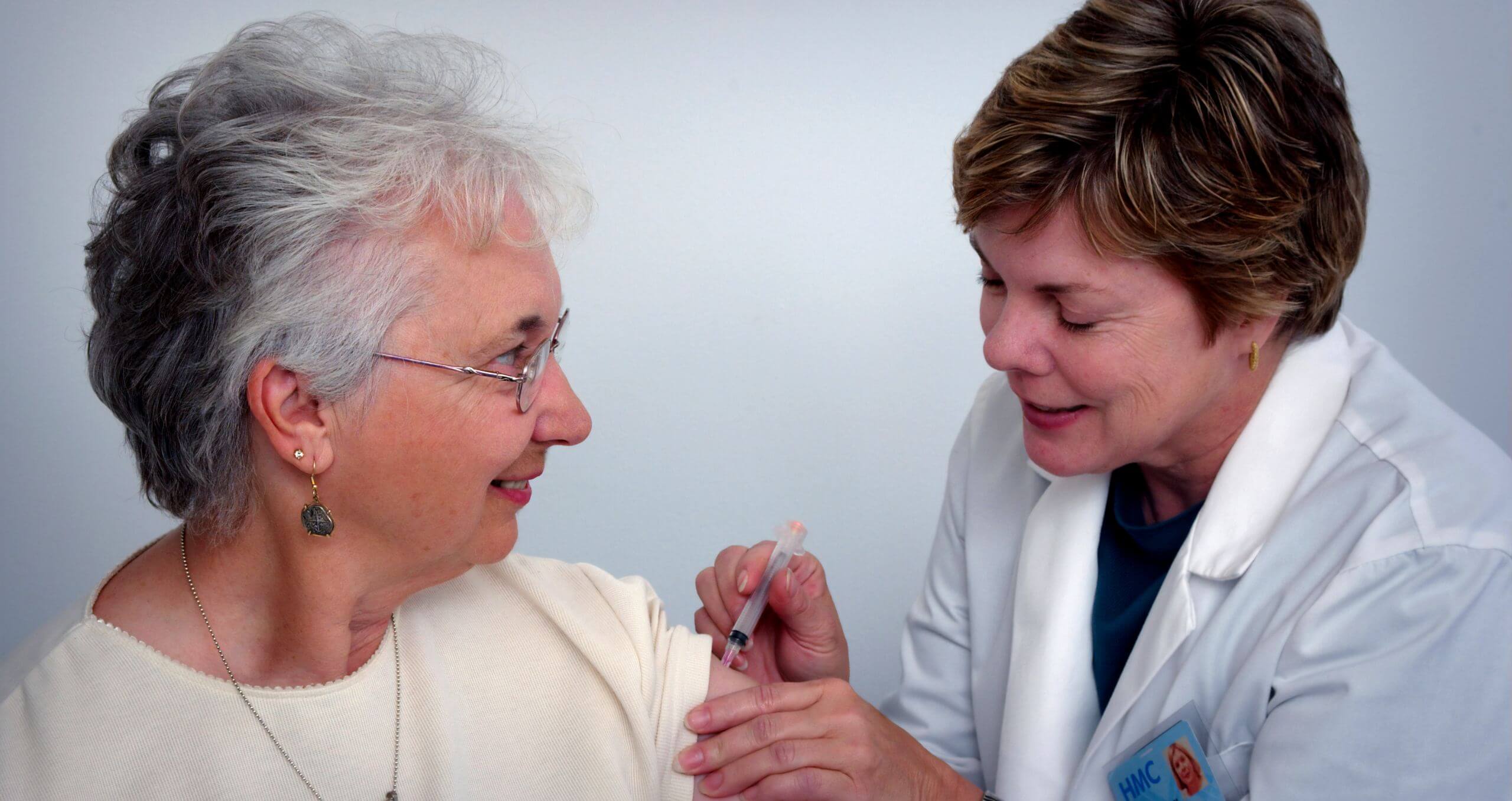 Older Adult Receiving Vaccination